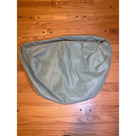 NEW Free People Slouchy Carryall Mint Green Oversized Bag Hobo Shoulder Handbag